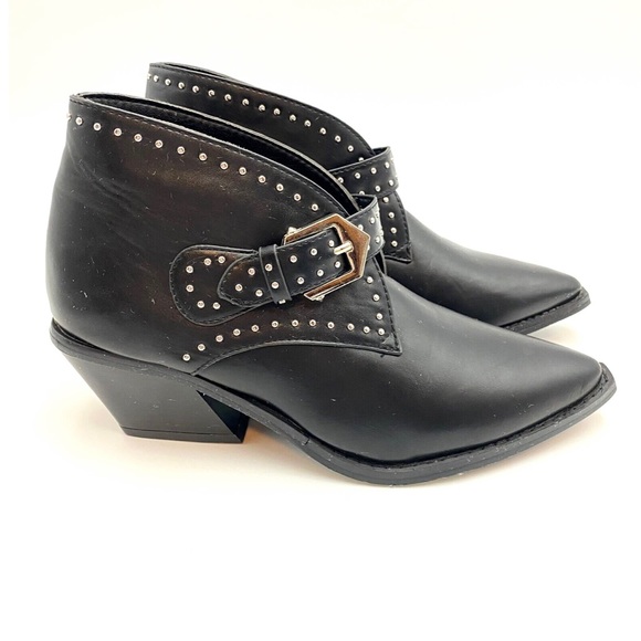 SEVEN7 Dallas Studded Western Buckles Ankle NWT Sz 8 - Picture 6 of 10